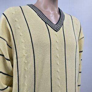 Aureus Vintage Myrtle West V-Neck Golf Sweater, Men's XL